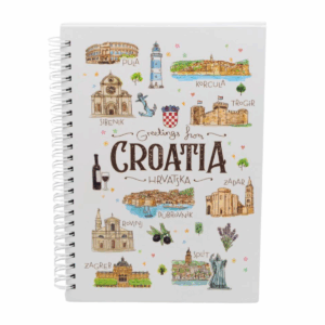 Rokovnik spiral Croatia - Aquarel