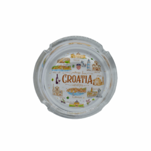 Pepeljara "Greetings from Croatia" – staklena