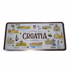 Ukrasna tablica "Greetings from Croatia"
